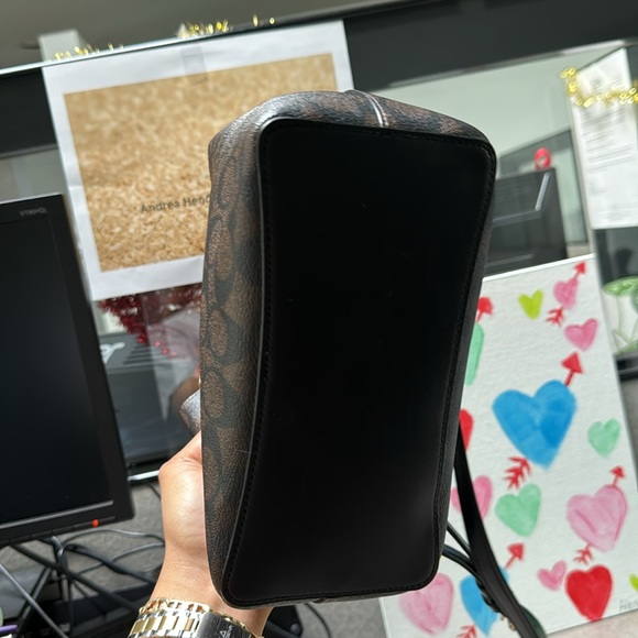 Small COACH canvas bucket bag. Style name is Mille - Picture 5 of 6